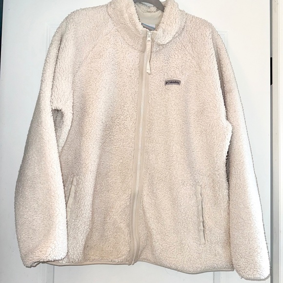 SALE Columbia Sportswear Women's Sherpa Full Zip Jacket Cream Teddy XXL - Picture 4 of 9